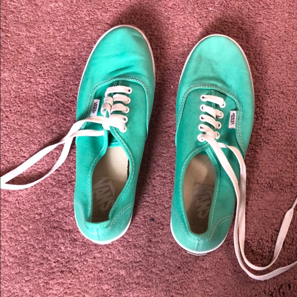 Teal vans